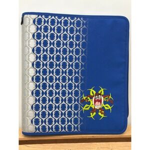 Vintage Mead Five Star Tasmanian Devil Zipper Binder Looney Tunes 3 Ring 90s Y2K